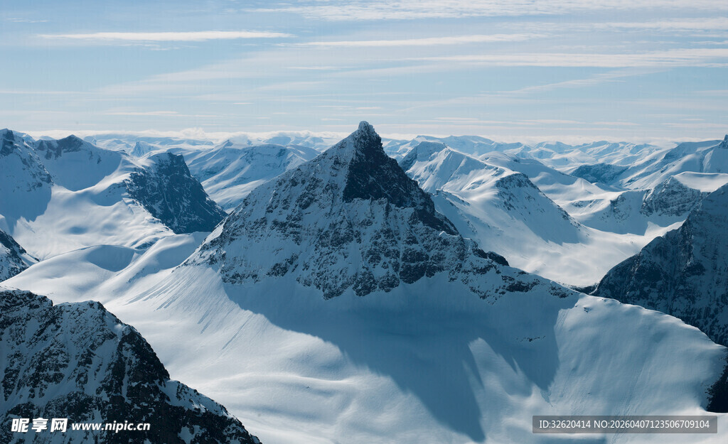 壮丽雪山景致