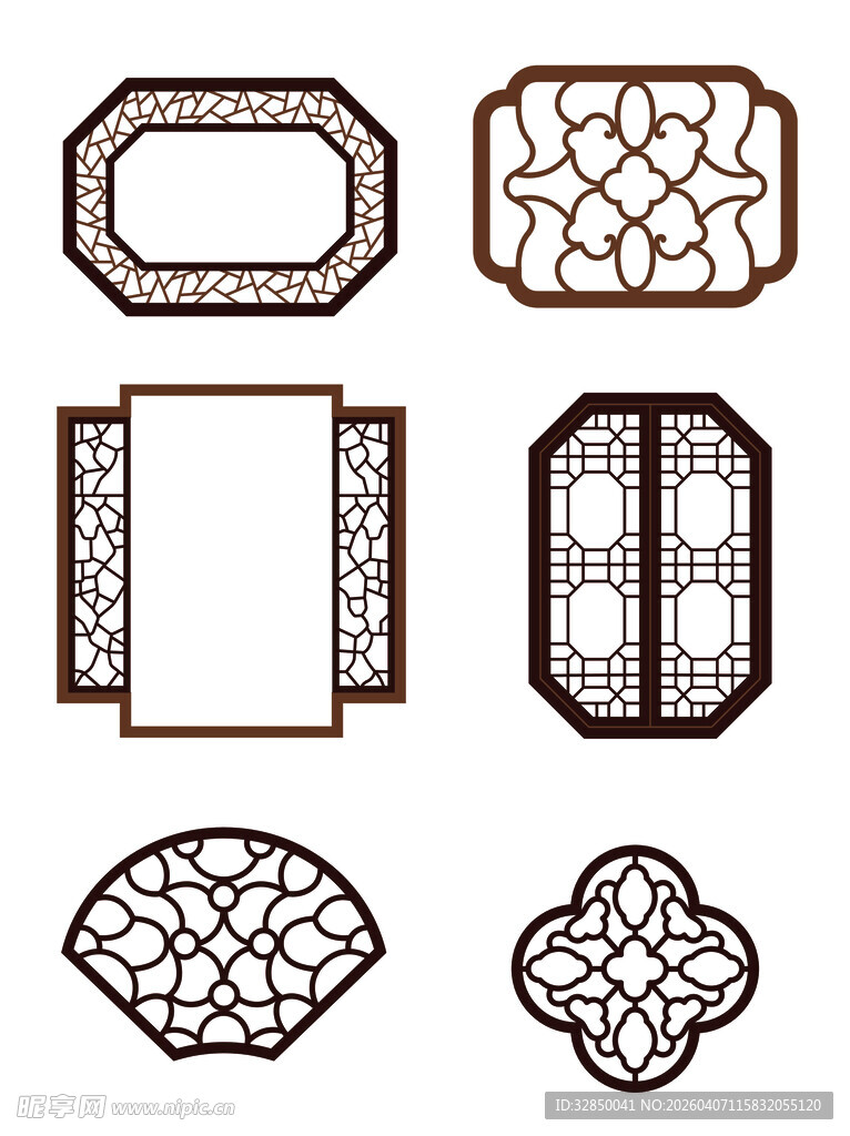 中式传统边框图案素材