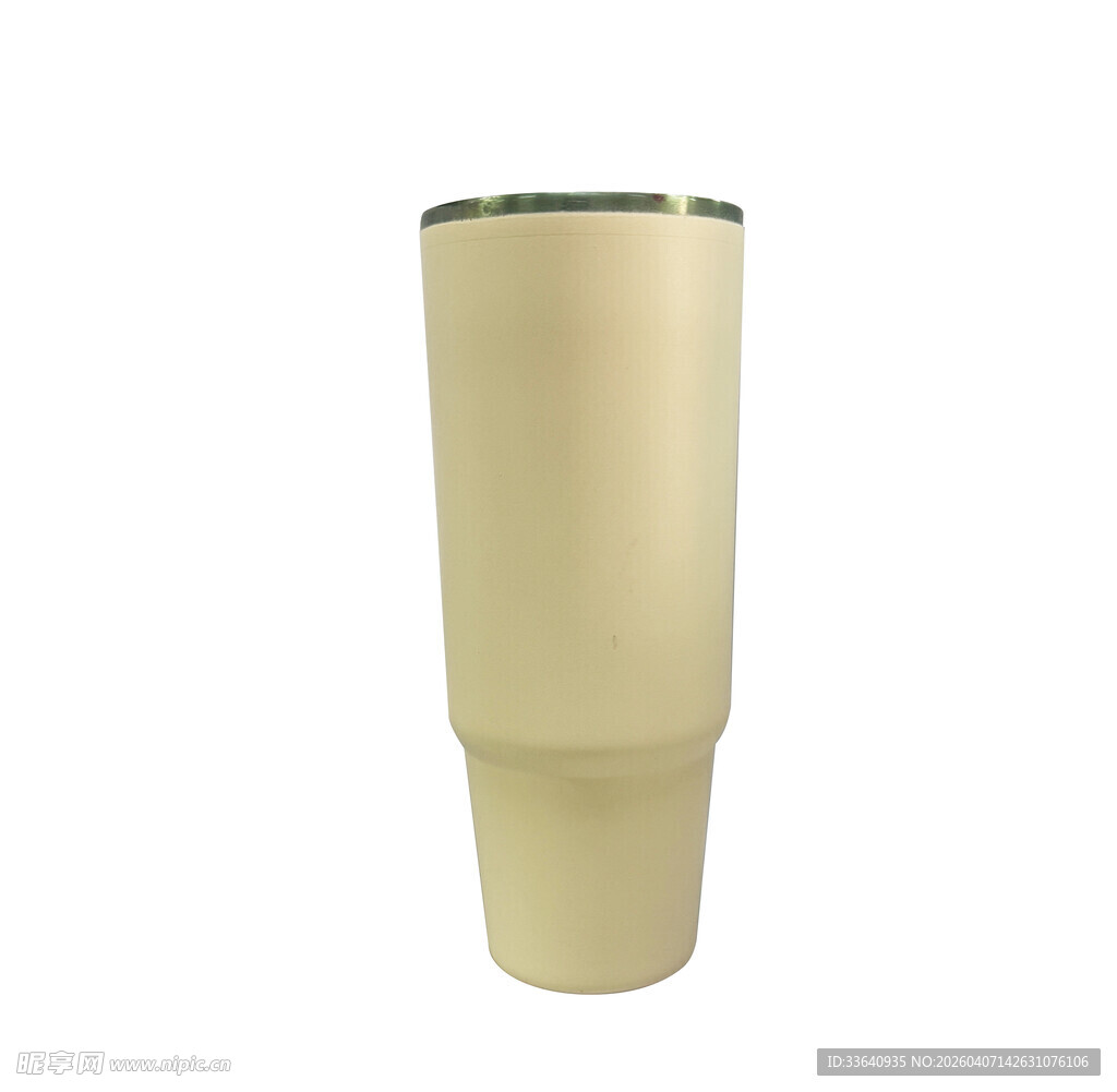 黄色车载杯 免抠图