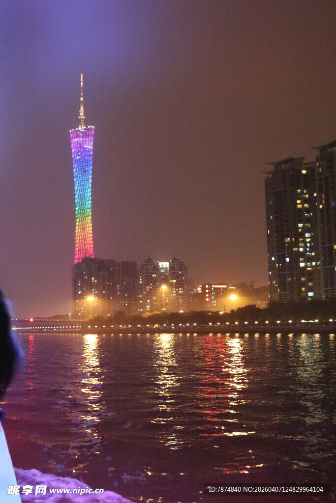广州塔夜景璀璨迷人