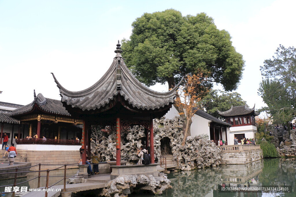 中式古典园林景致