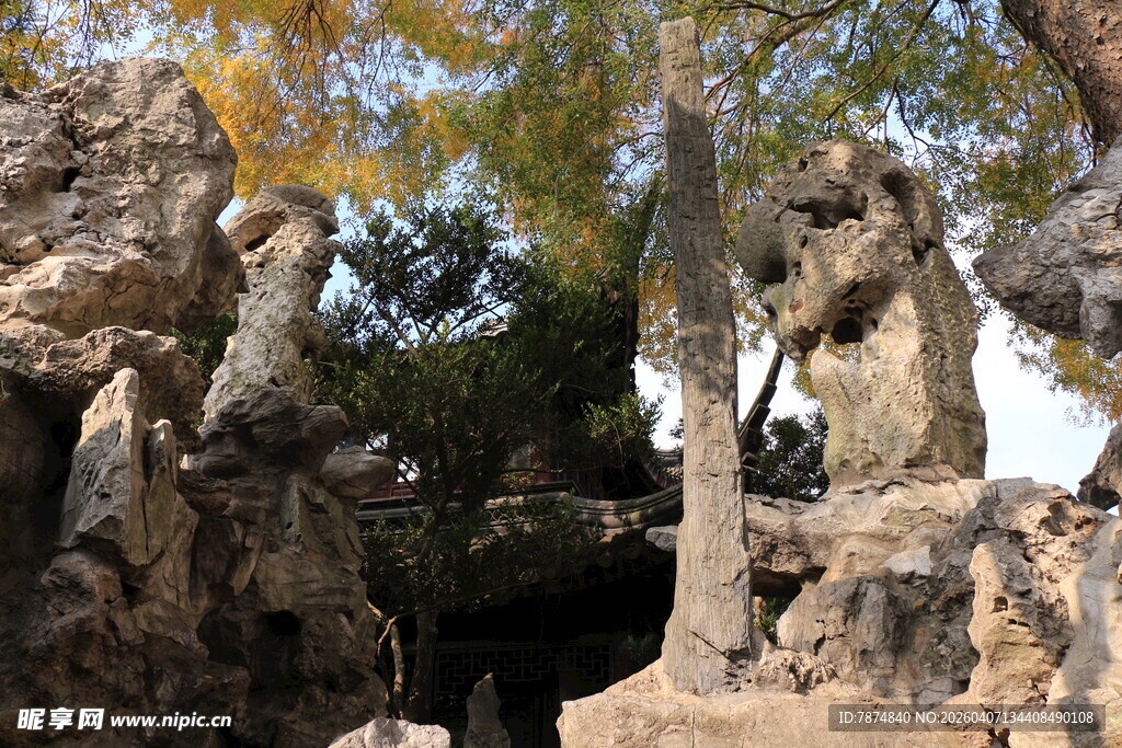 园林假山景观 古朴雅致