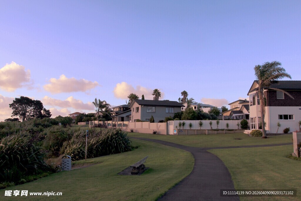 奥克兰海边小镇风景