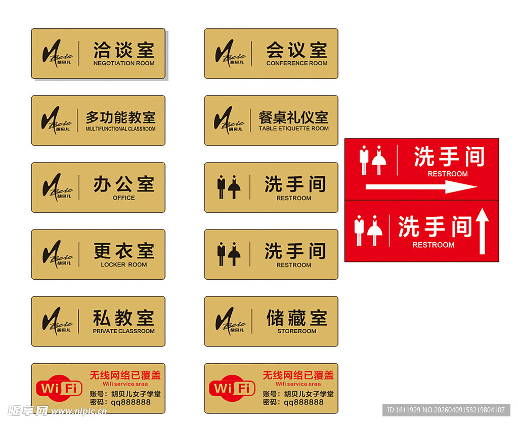 各类标识牌展示