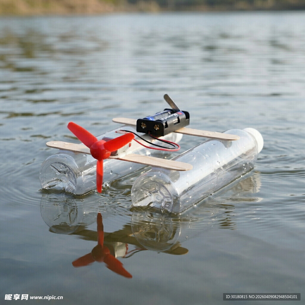 水上自制简易遥控小船