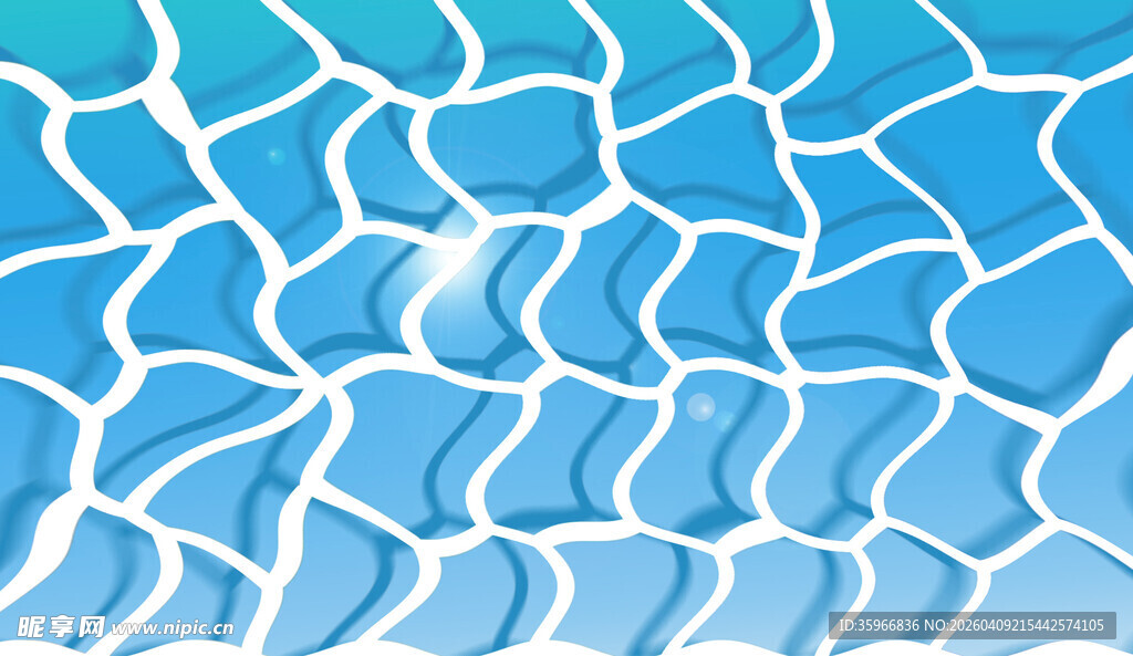 蓝色水波纹理背景图案