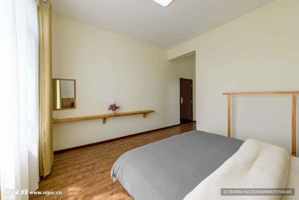 简约温馨卧室室内场景