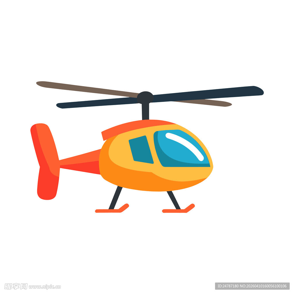 卡通直升机