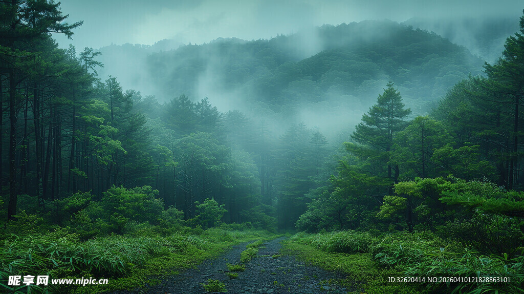 迷雾森林的幽静小路