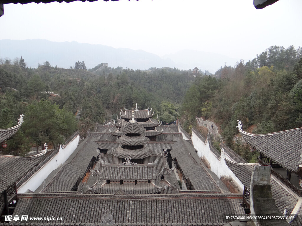 恩施古村落屋顶景观