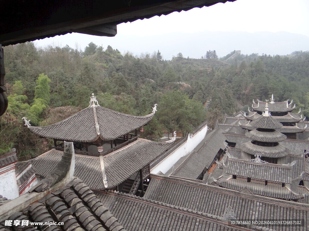 恩施古建群鸟瞰 尽显中式韵味