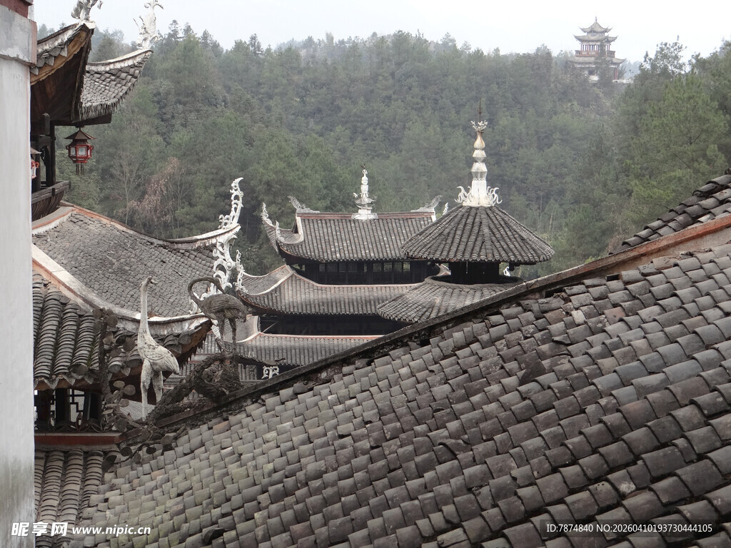恩施古村落屋顶景观