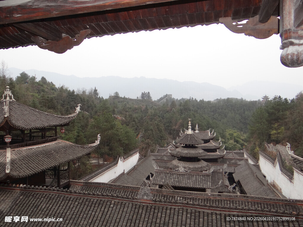 恩施古建屋顶景观 古韵悠长