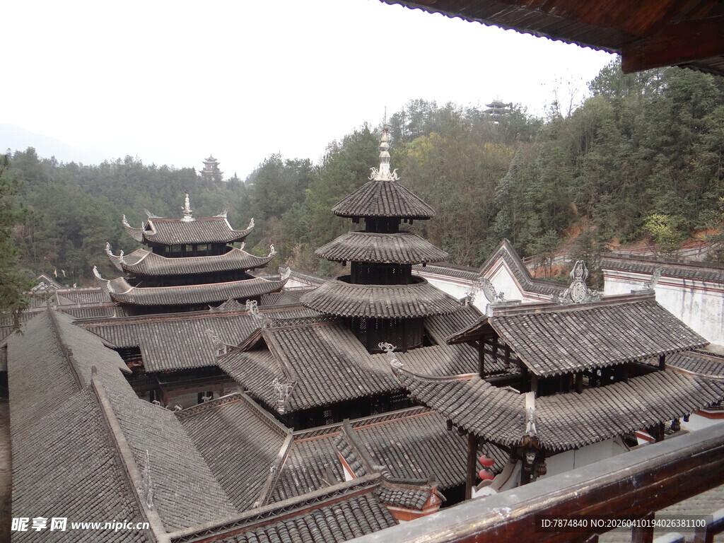 恩施侗族古建筑群俯瞰