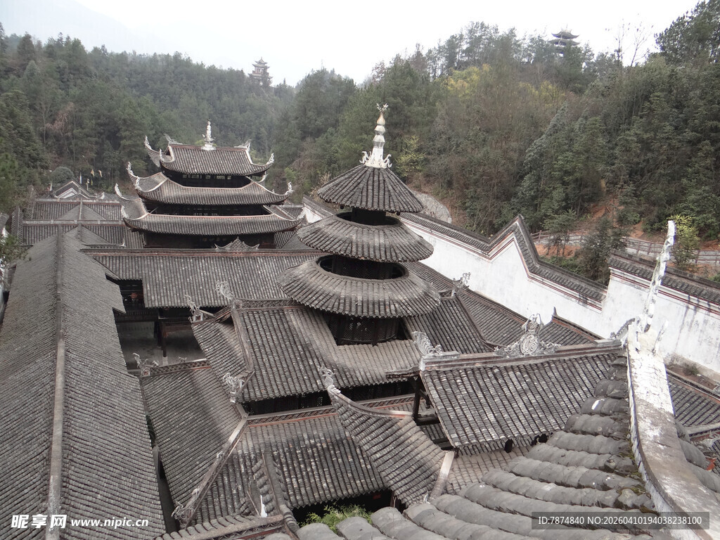 恩施古雅多层传统中式建筑群