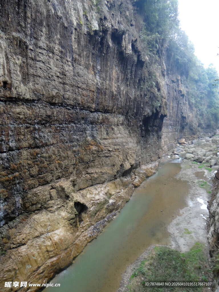 恩施峡谷河流壮丽自然风光