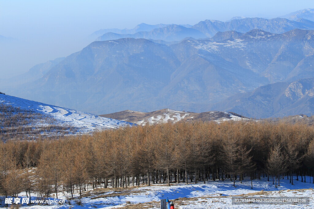 冬日山野雪景风光