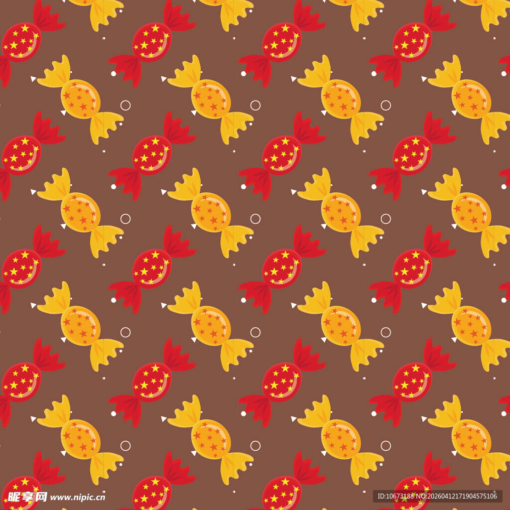 糖果矢量图案背景