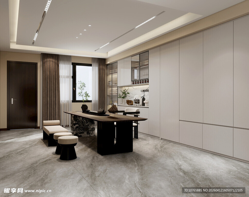 现代简约风格书房空间