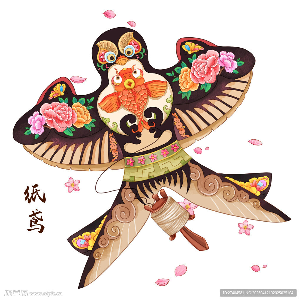 传统中式风筝图案设计