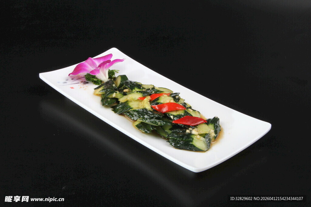 精美摆盘蔬菜料理