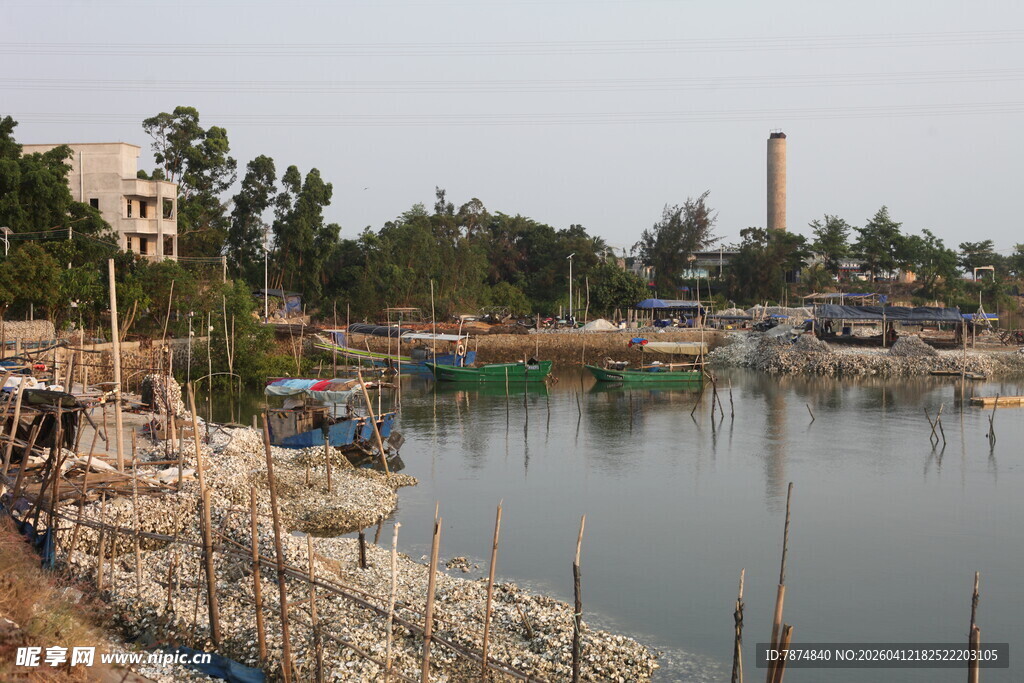 湛江乡村水边景致