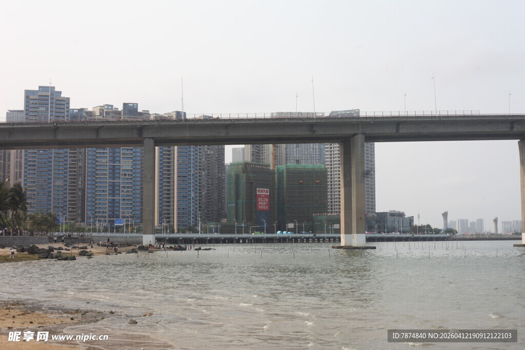 湛江城市跨江大桥风景