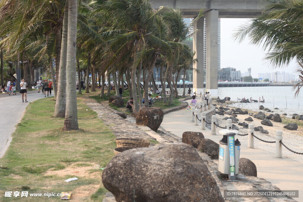 湛江海滨步道美景