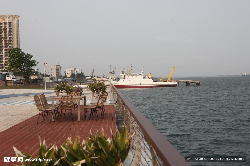 湛江海滨休闲区的美丽景致