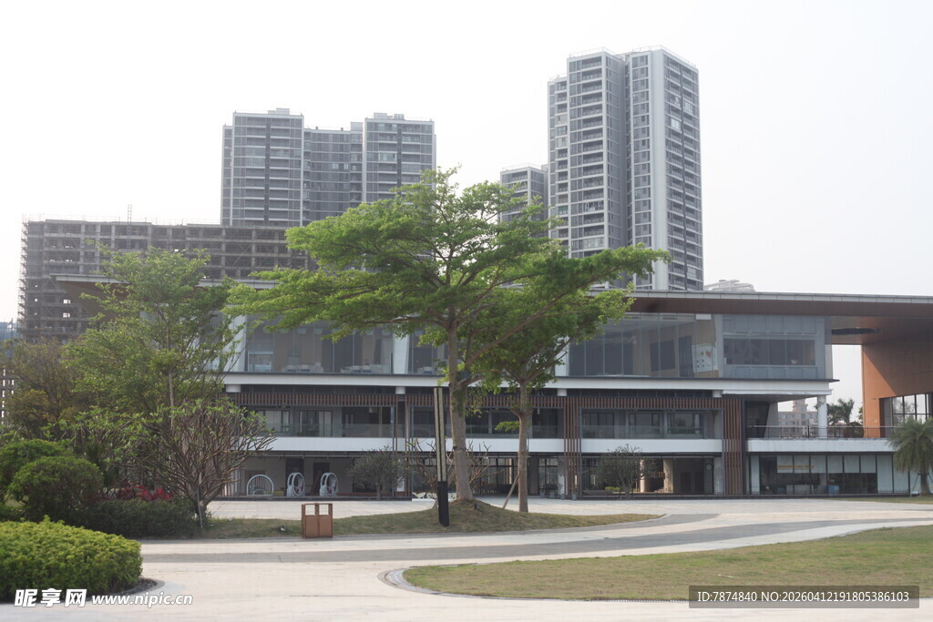 湛江城市现代建筑与绿化景观