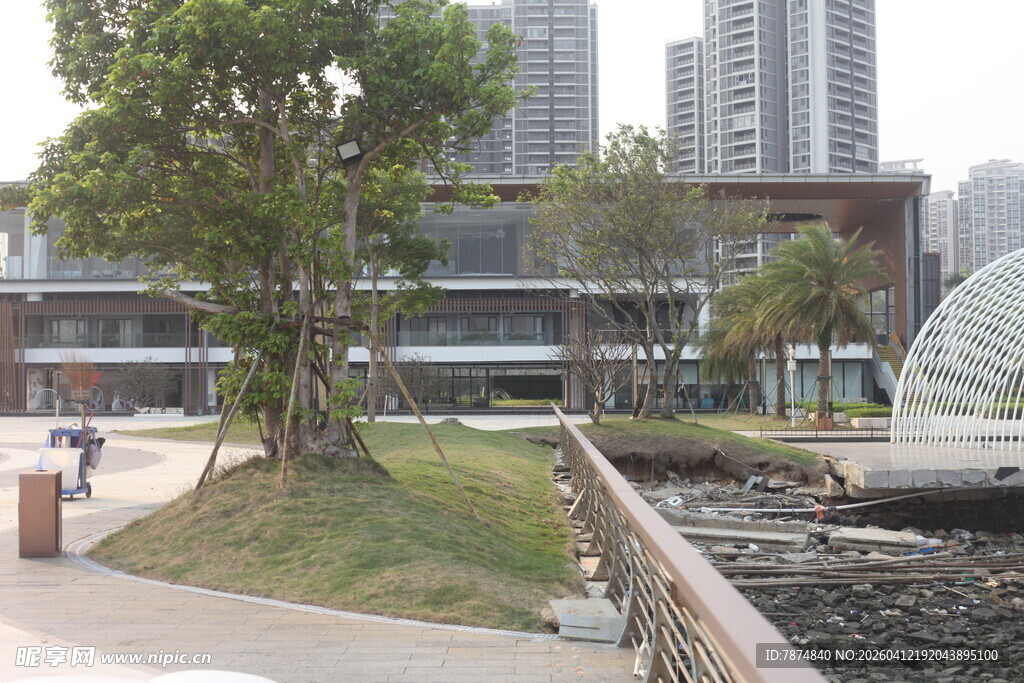 湛江城市河畔公园优美景致