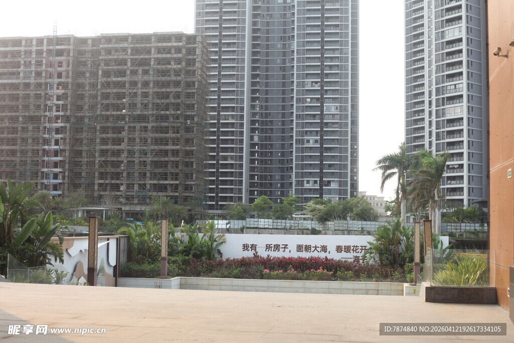 湛江现代都市建筑群景观