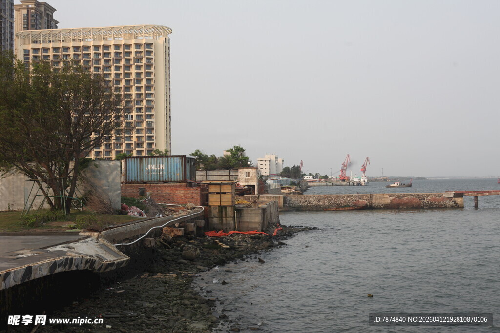 湛江海滨城市岸边景致
