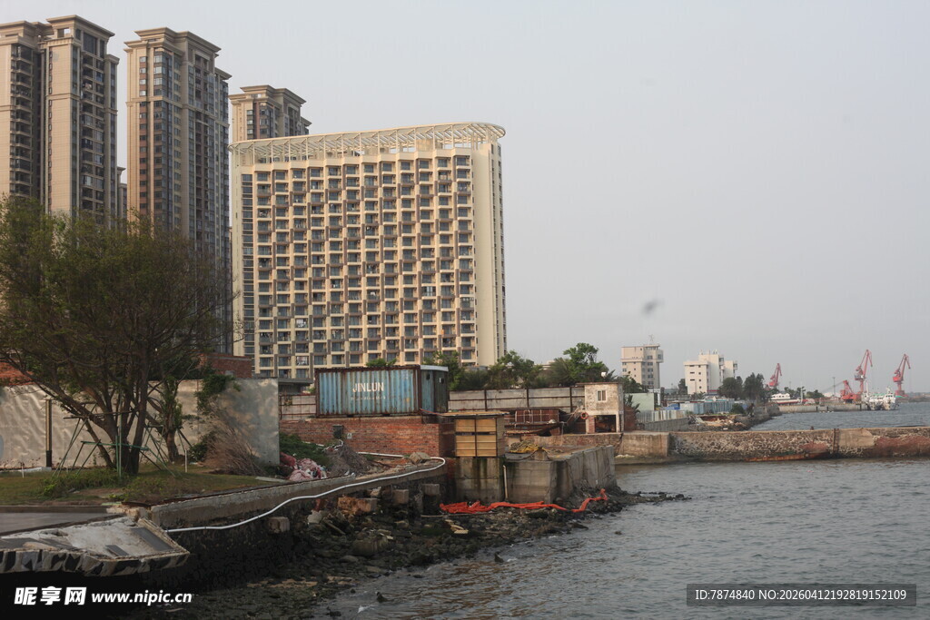 湛江城市河畔建筑景观