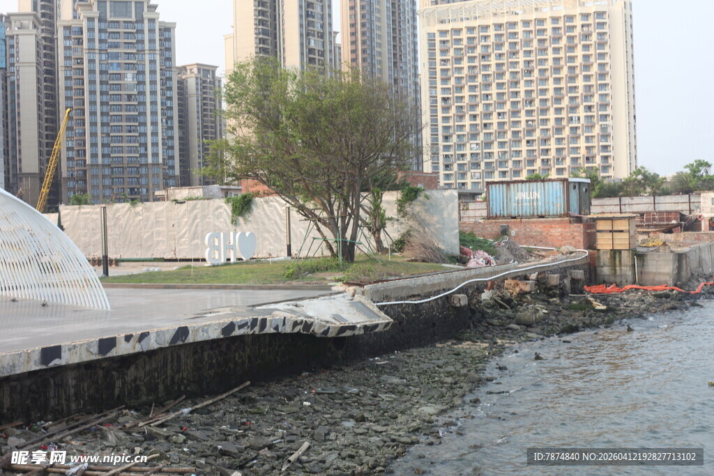 湛江城市河畔风景