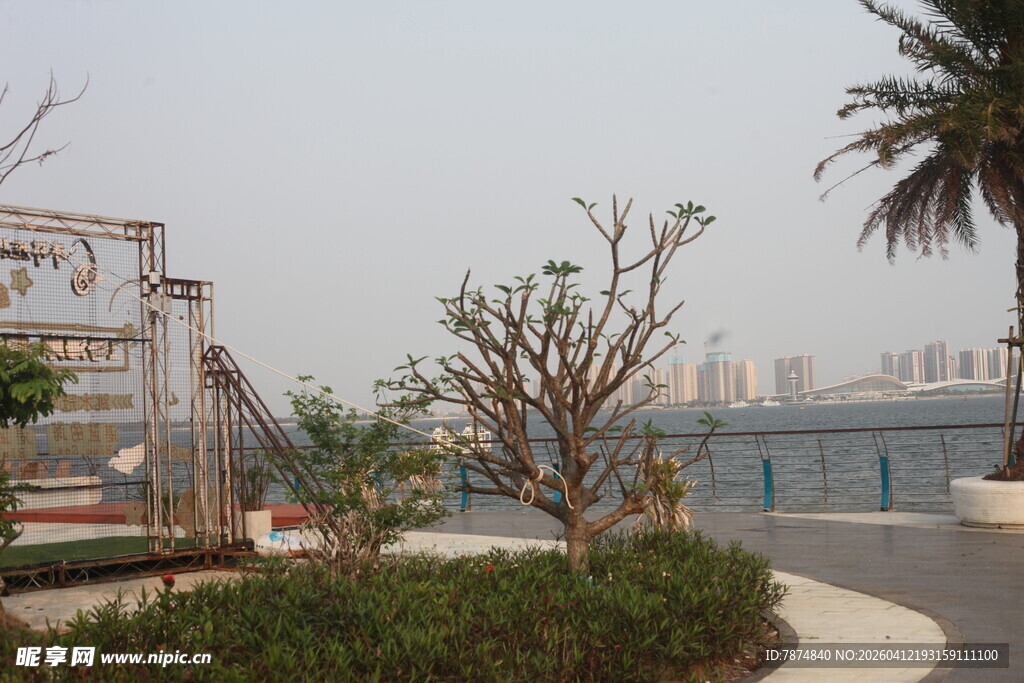 湛江海滨公园景观一角
