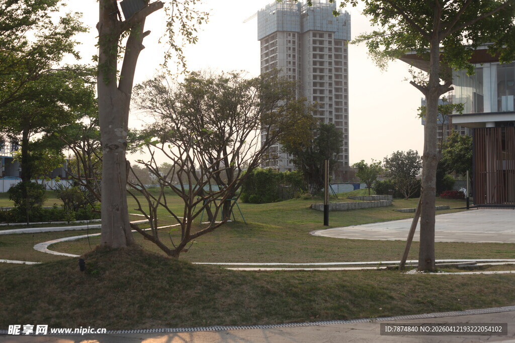 城市中的绿化景观与建筑