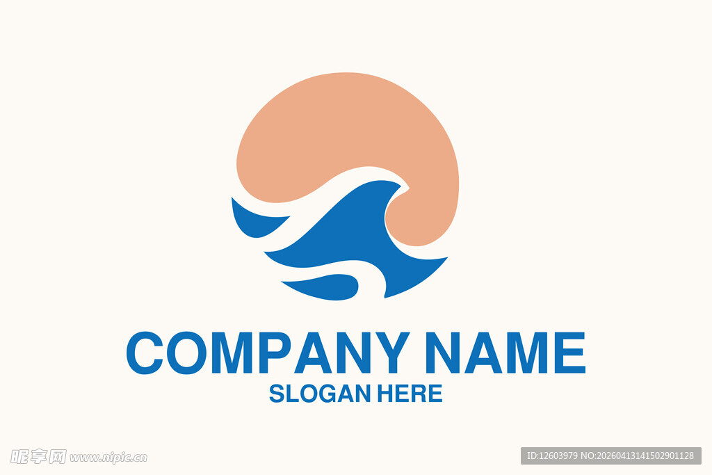 海浪与夕阳公司标志