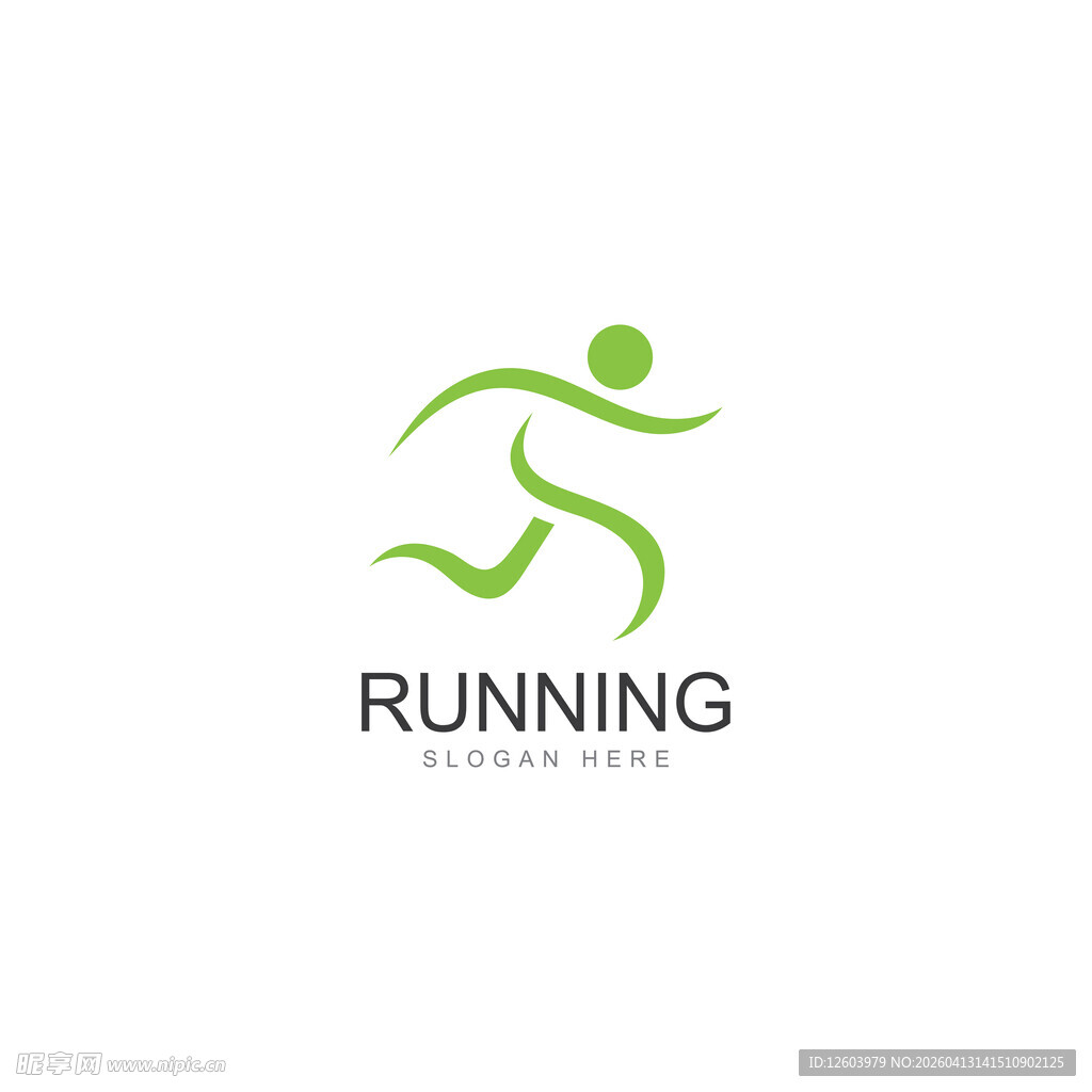 奔跑之人标志设计