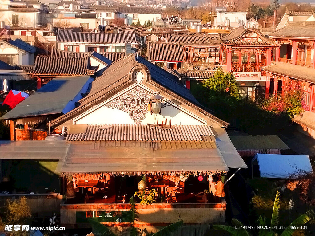 古村落屋顶景观