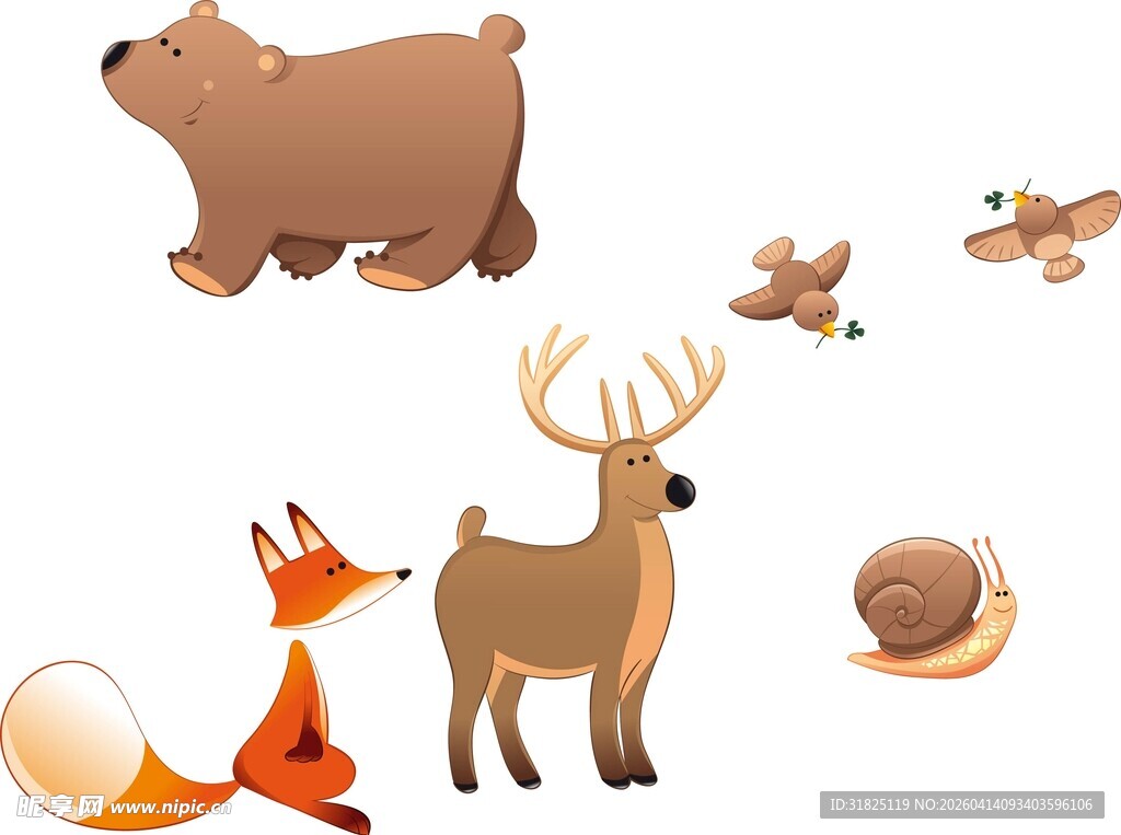 森林小动物集合