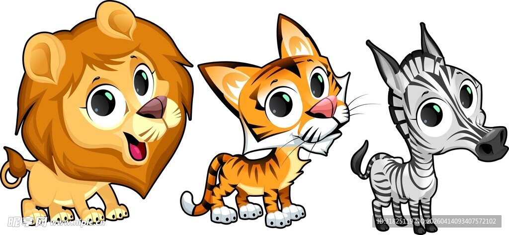 可爱动物卡通形象集合