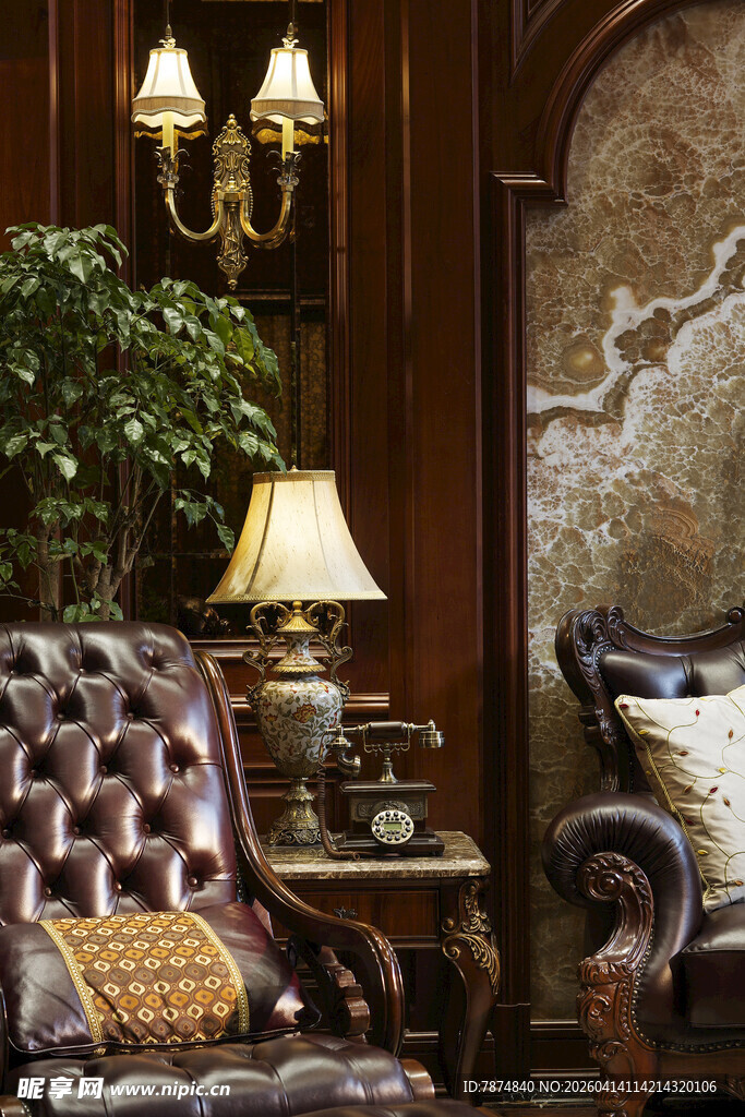 奢华复古客厅家居场景