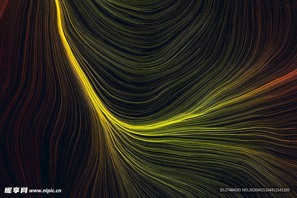 绚丽动感线条抽象艺术图
