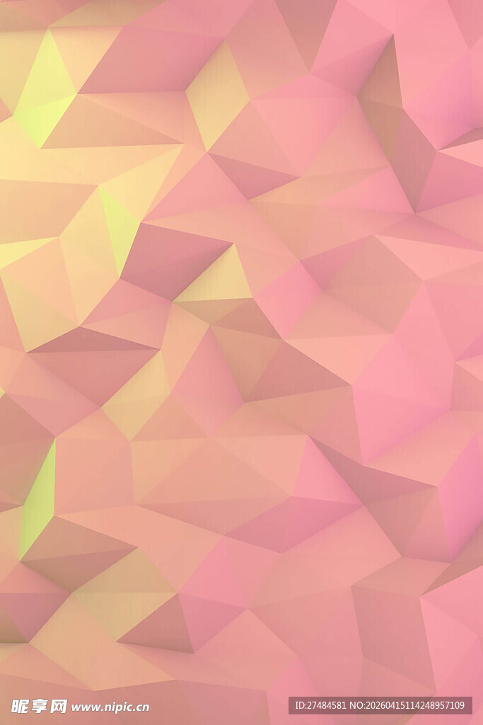 梦幻渐变多边形背景纹理