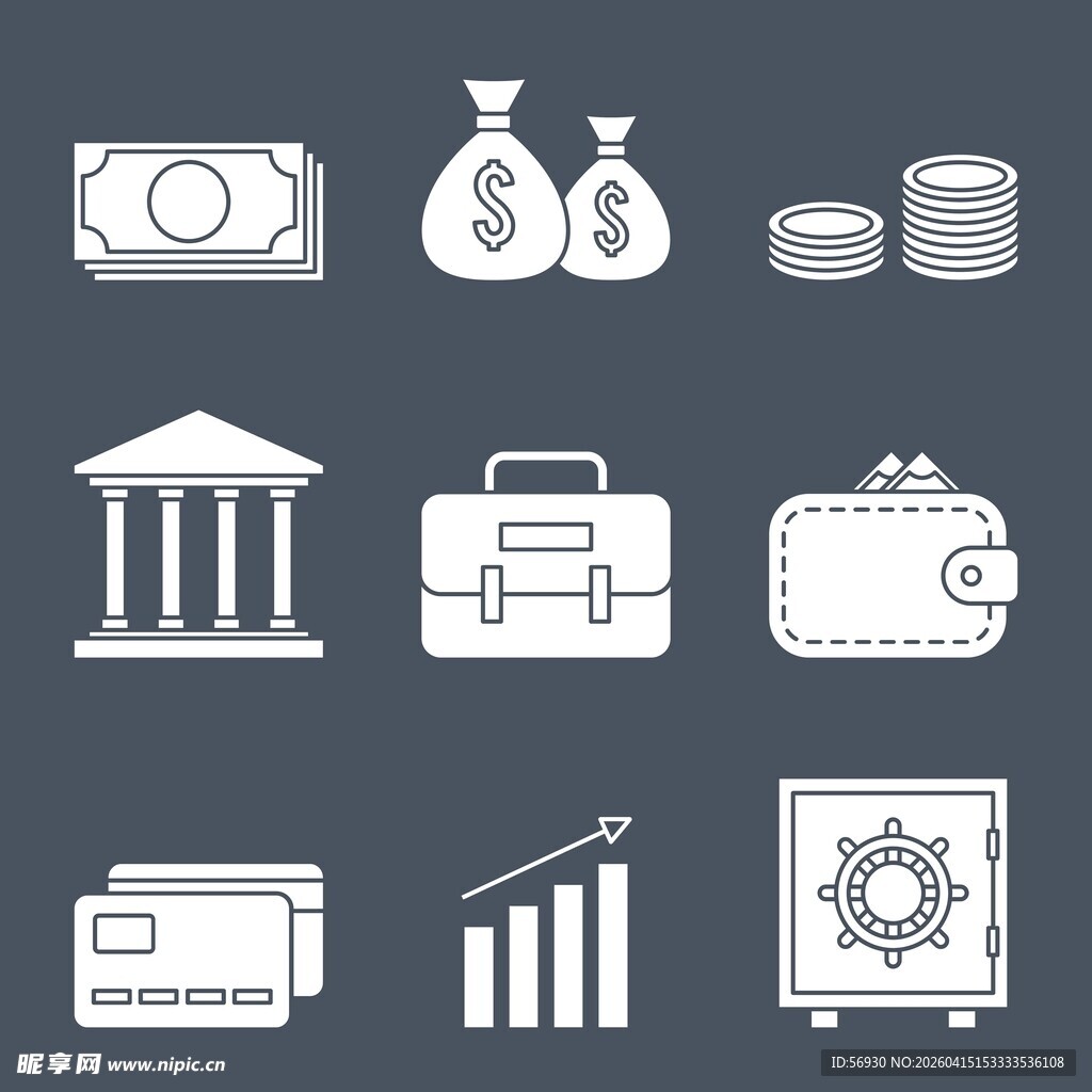 金融与财务相关图标集合