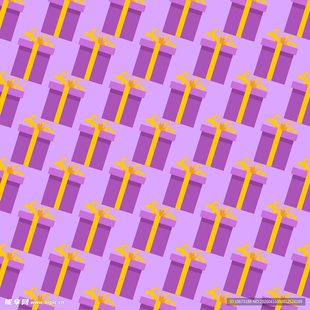 紫色礼盒图案背景