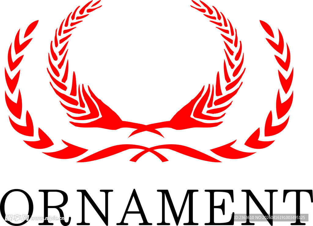 红色装饰图案ORNAMENT