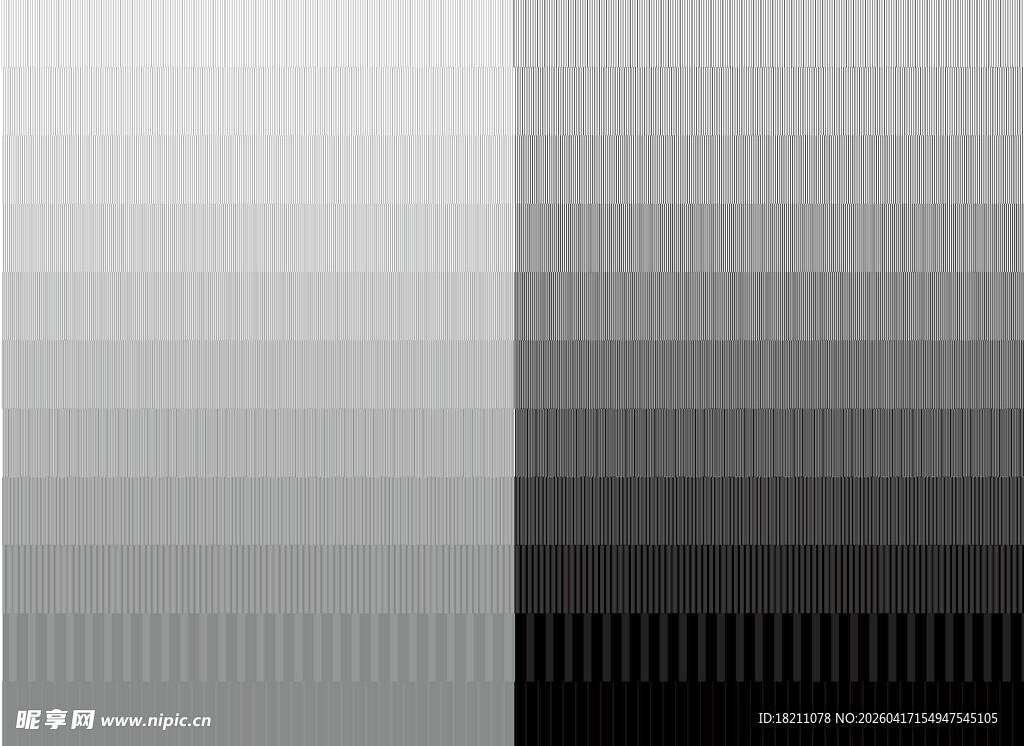 灰度渐变条纹图案展示