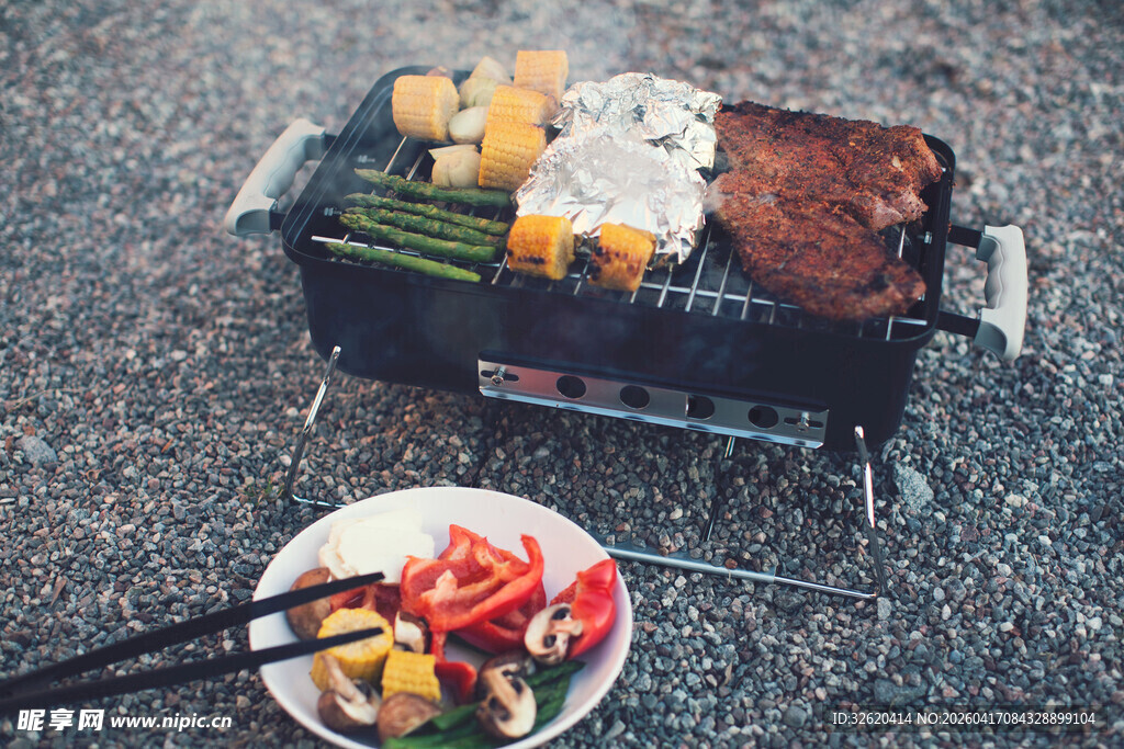 户外烧烤美食